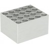 Bloco para termobloco modelo AccuBlock 20 x 13mm -Labnet 