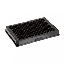 Microplaca 96 poços - em PS - Reta cor preta sólida - S/Tratamento - s/tampa - Embalagem c/100 - Corning