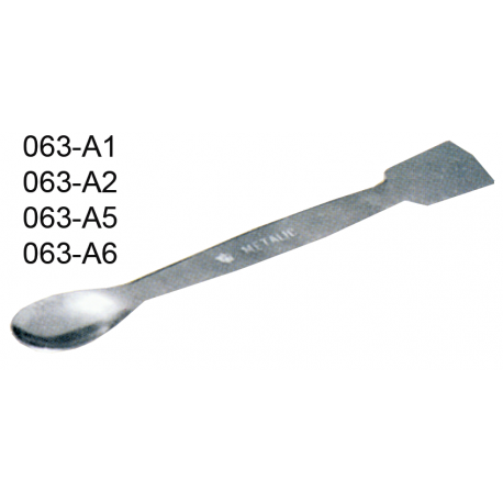 Espatula dupla com colher de arame de aco inox 5mm 18 cm