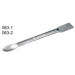 Espatula dupla com colher de chapa de aco inox 3mm 12cm