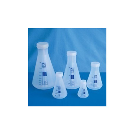 Erlenmeyer PP tampa rosca 125ml