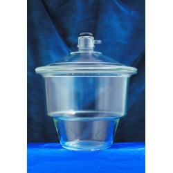 Dessecador vidro com tampa e luva 250mm -Laborglas