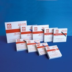 Papel filtro quantitativo Diam. 12,5cm - Embalagem c/100 fls - Nalgon