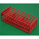 Rack tipo grade - 60 posições - em Polipropileno 16 mm - Embalagem c/01 pç - vermelho