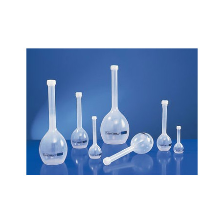 Balão volumetrico em PP. com tampa, 50ml