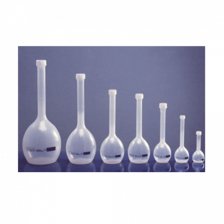 Balão volumétrico em PP. com tampa, 100ml